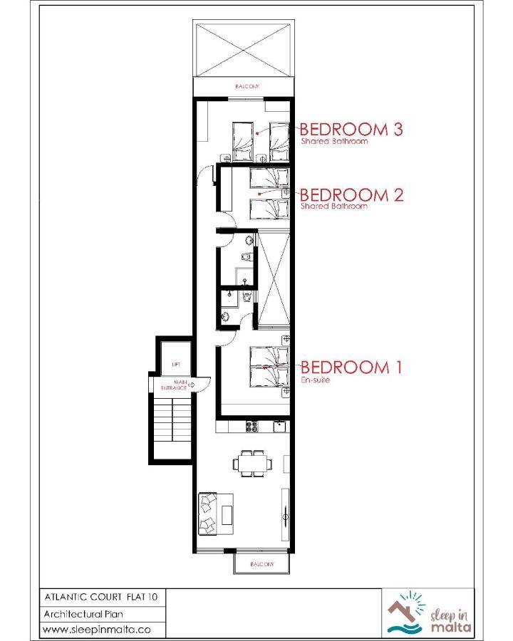 F10 Modern And Bright Apartment In Malta Msida Exterior foto